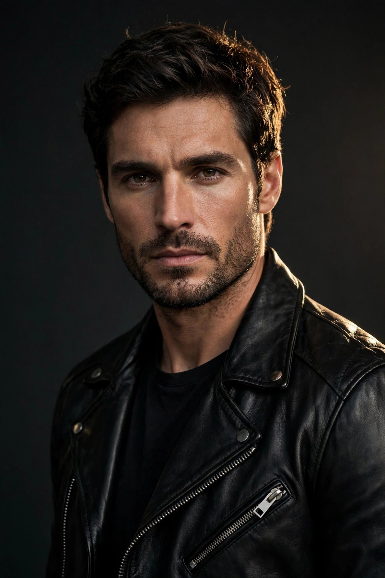 Mens leather jacket collection