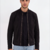m06-black-suede-bomber-1 Onyx Black Suede Bomber Jacket