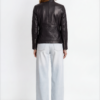 Women's Black Quilted Leather Biker Jacket